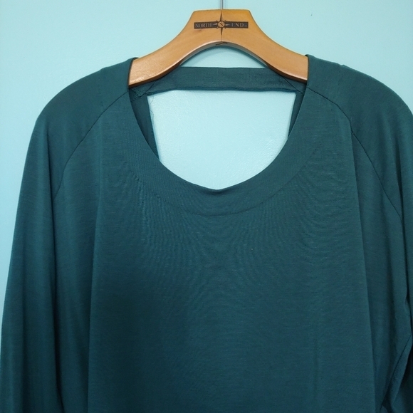 Aritzia Wilfred XXS Open Back Tunic Teal Green - Picture 3 of 11
